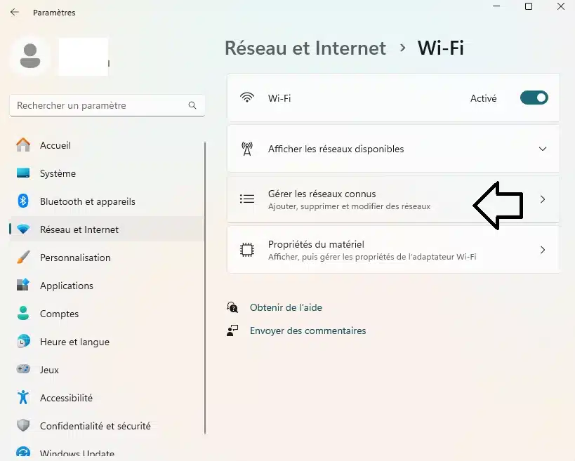 Gerer-les-reseaux-connus