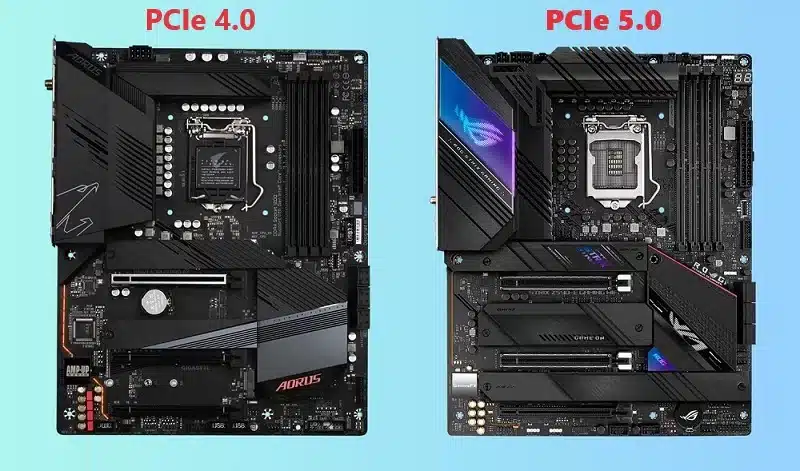 Comparaison entre le PCIe 5.0 et 4.0