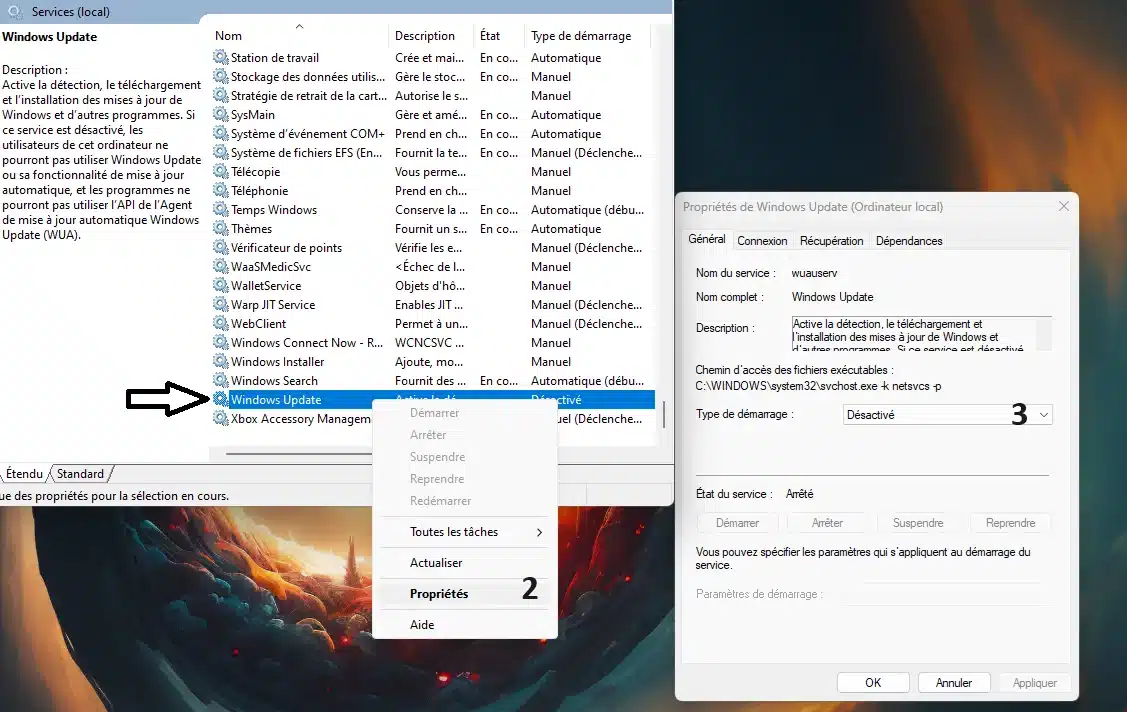 Desactiver-le-demarrage-du-programme-Windows-Update