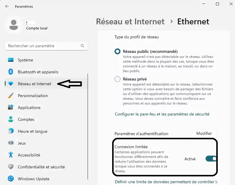 connexion-limitee