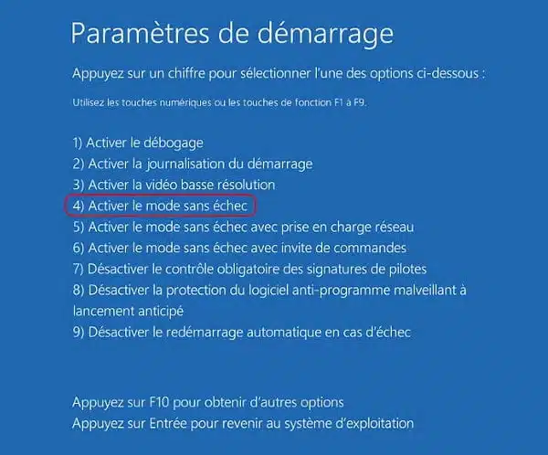 Activer-le-mode-sans-echec