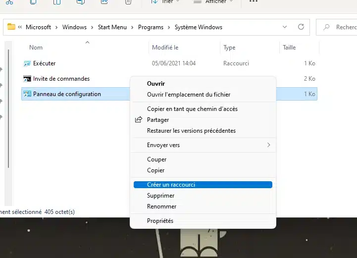 Creer-un-raccourci-panneau-de-configuration