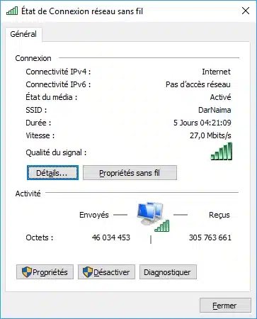 Proprietes-wifi
