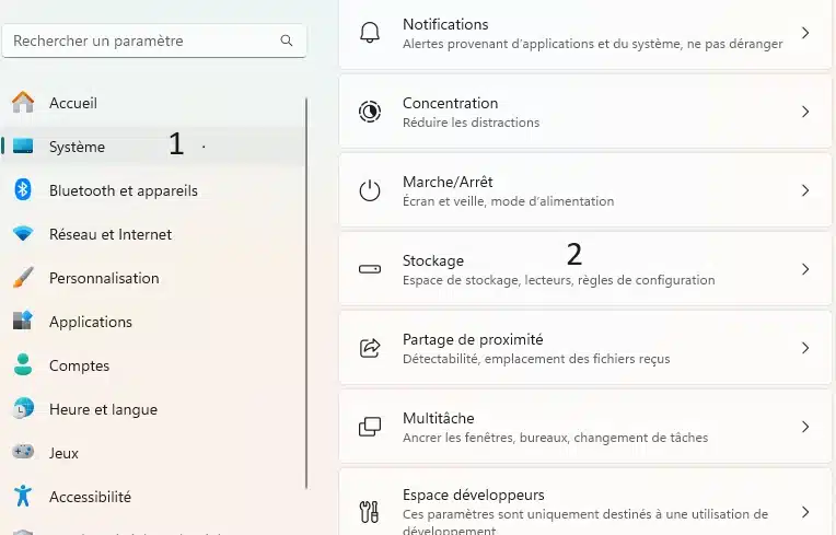 Systeme-Stockage