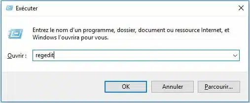 Démarrer-Exécuter-windows-10-regedit