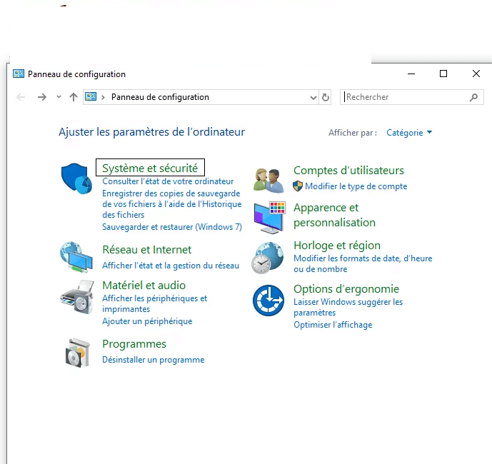 Panneau-de-configuration-Système-et-sécurité-